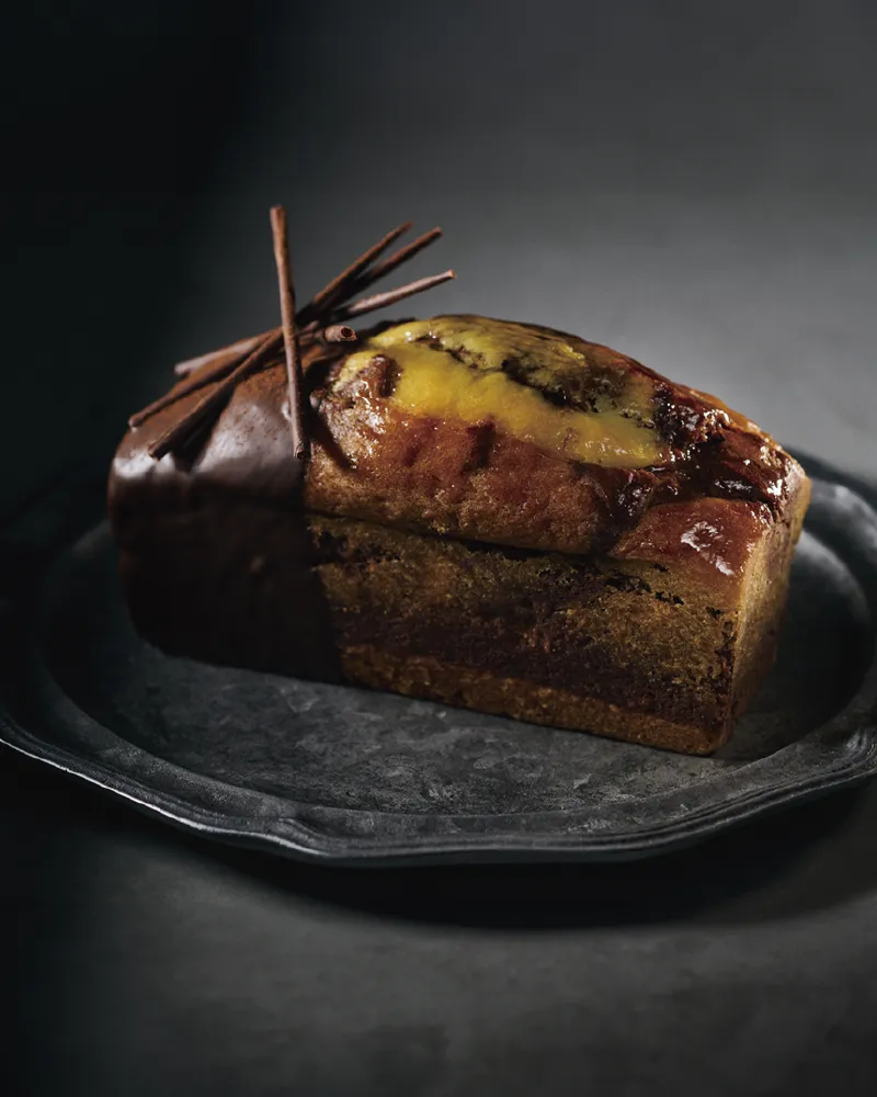 Cake marbré chocolat vanille/ケークマルブレショコラバニーユ